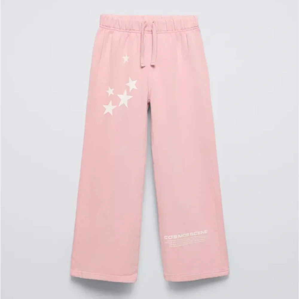 Zara. Girls.Cosmos Scene Pink Hoodie and Joggers Set